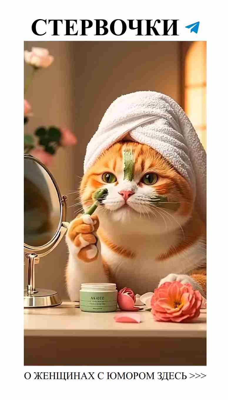 Когда рыжий кот помогает с уходом за кожей любви