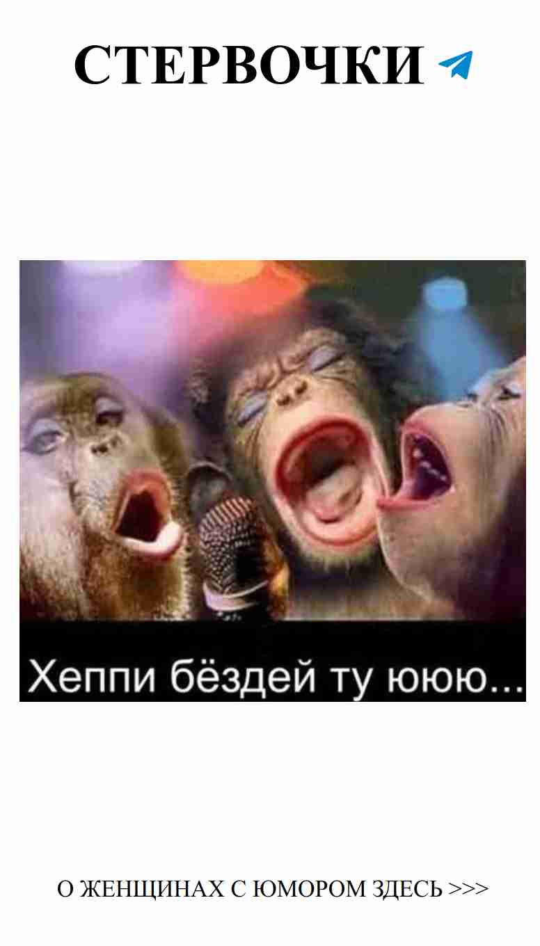 С днём рождения! Мартышки поют, а смех — это про тебя!